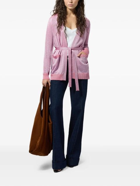 Missoni patch-pocket belted cardigan - Pink - zdjęcie produktu nr 2