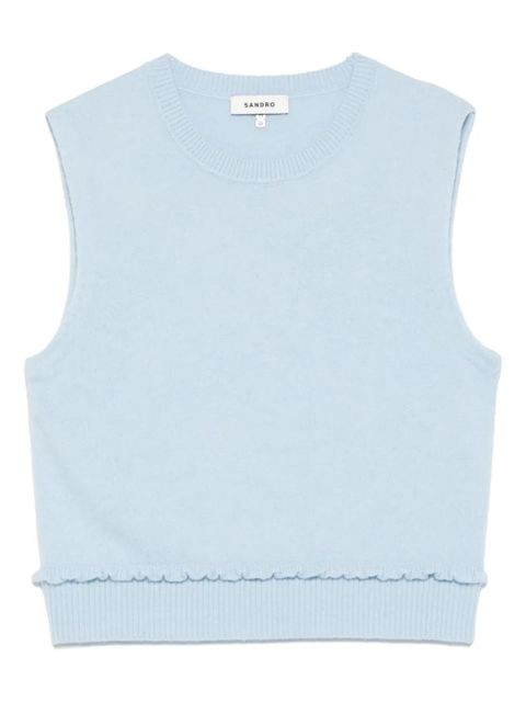 SANDRO sleeveless top - Blue - zdjęcie produktu nr 1