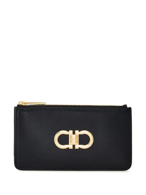 Ferragamo Gancini leather cardholder - Black - zdjęcie produktu nr 1