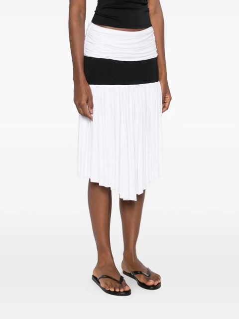 Gimaguas Carine ruched asymmetric skirt - White - zdjęcie produktu nr 2