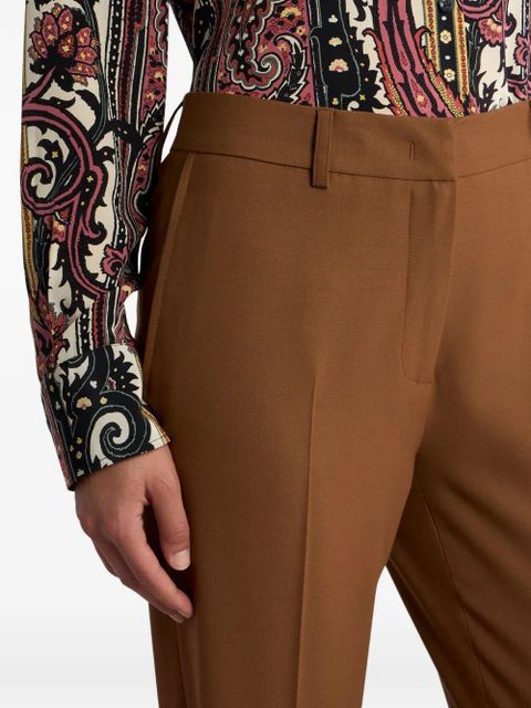ETRO belt-loops trousers - Brown