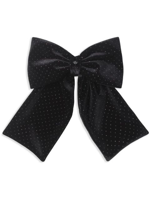 Maison Michel Mini Wicole bow hair clip - Black - zdjęcie produktu nr 1
