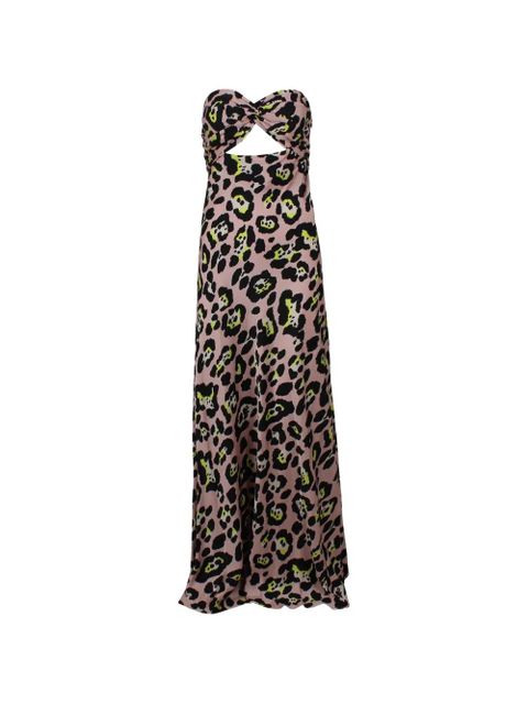 Essentiel Antwerp twist-knot animal-print maxi dress - Neutrals - zdjęcie produktu nr 1