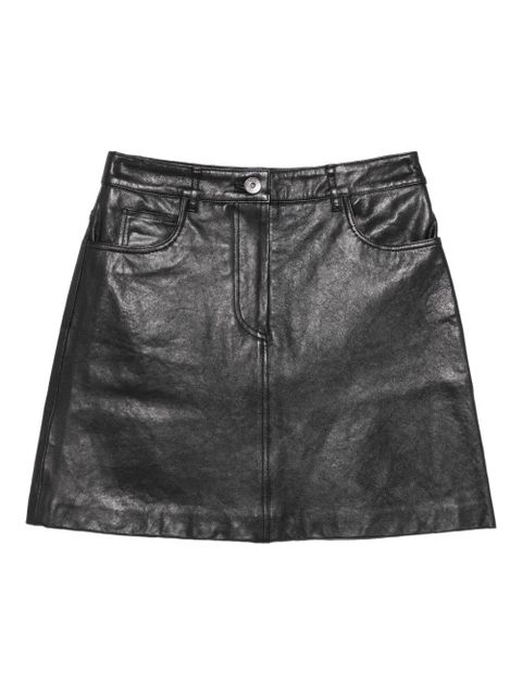 Weekend Max Mara leather pocket mini skirt - Black