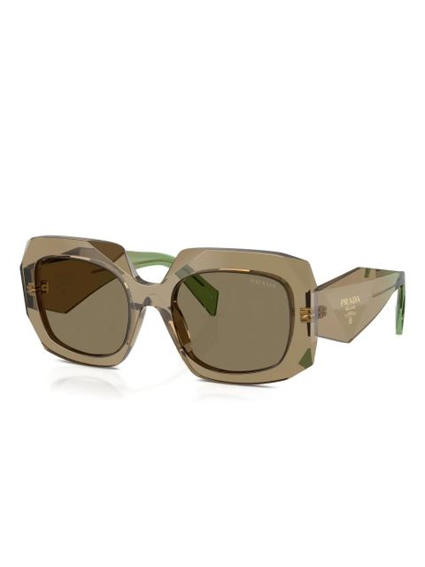 Prada Eyewear Symbole oversized-frame sunglasses - Brown