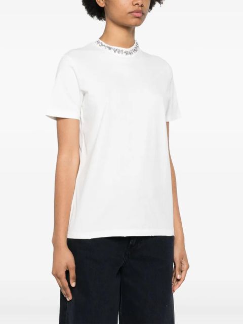 Golden Goose rhinestone-embellished cotton T-shirt - White