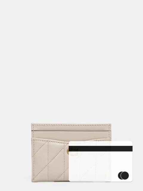 Coach etui na karty skórzane Essential Card Case kolor beżowy