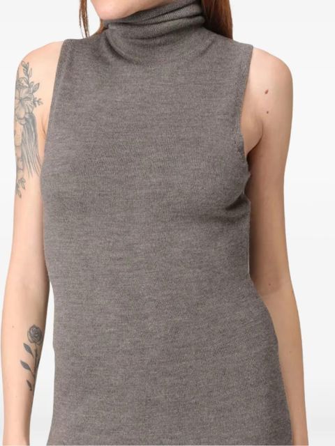 STAUD Canal roll-neck maxi dress - Brown