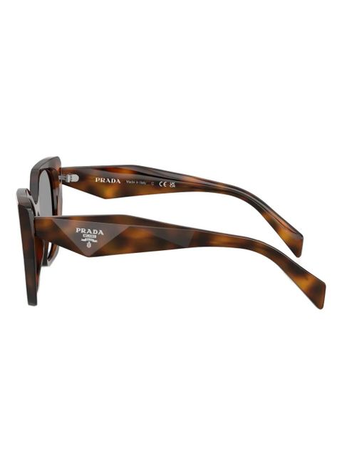 Prada Eyewear geometric-frame sunglasses - Brown - zdjęcie produktu nr 2