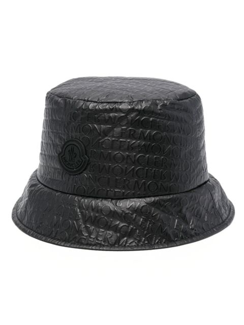 Moncler logo-print padded bucket hat - Black - zdjęcie produktu nr 1