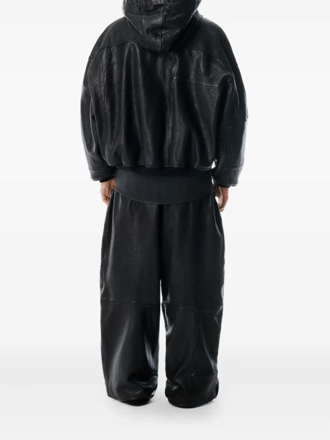 Alexander Wang MINI SKIRT WITH KNIT LOGO PATCH - Black - zdjęcie produktu nr 2