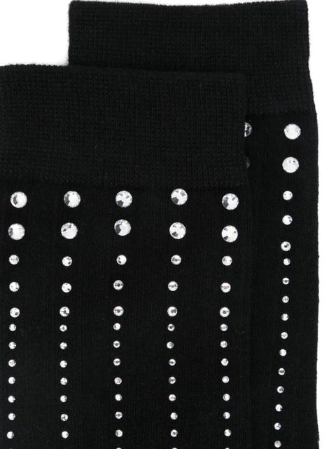 Maje crystal-embellished socks - Black