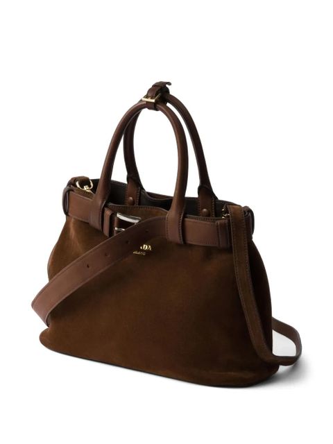 Prada medium Buckle tote bag - Brown