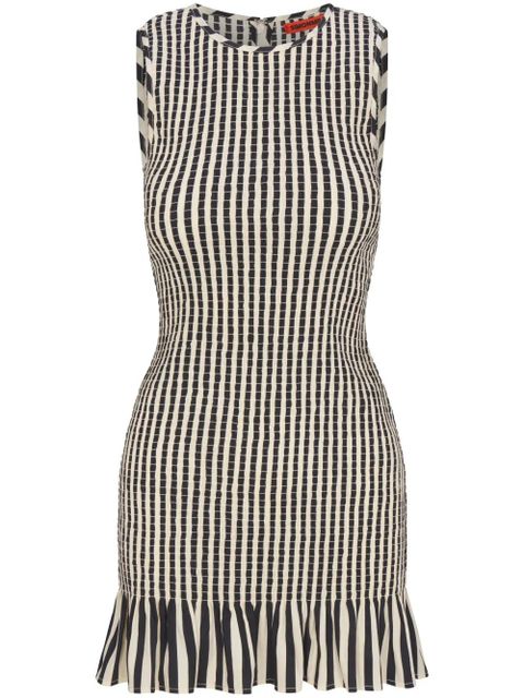 Simon Miller Belle smocked mini dress - Black - zdjęcie produktu nr 1