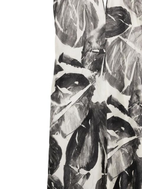 Alysi V-neck maxi dress - White