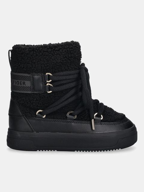 Tommy Hilfiger śniegowce FAUX SHEARLING SNOWBOOT kolor czarny FW0FW08788 - zdjęcie produktu nr 2