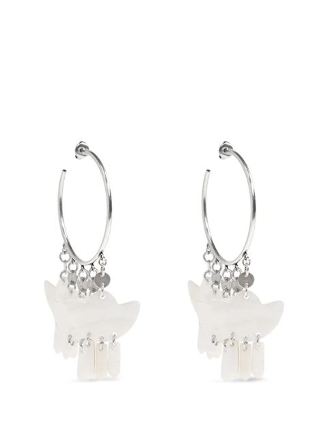 ISABEL MARANT hoop drop earrings - Silver