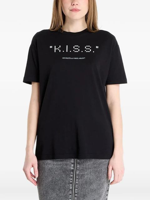 Off-White Kiss Quote T-shirt - Black