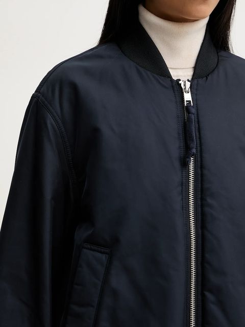 Marc O'Polo kurtka kolor granatowy przejściowa 5000007726