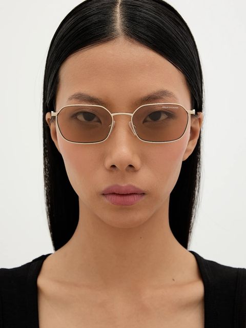 Armani Exchange okulary przeciwsłoneczne kolor złoty 0AX2056S