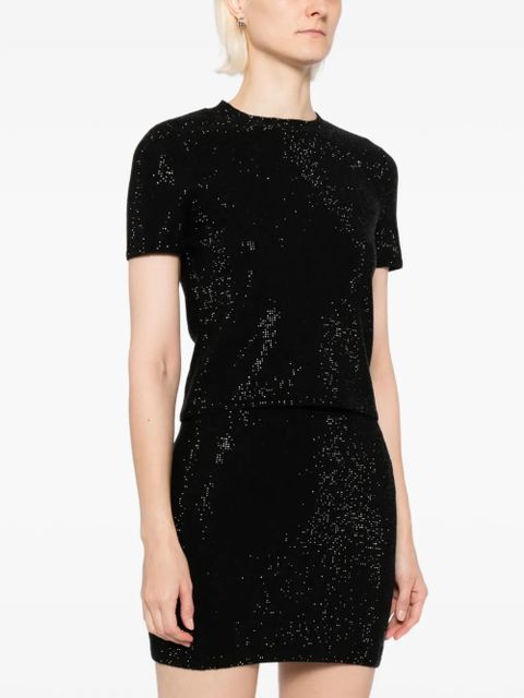Alexander Wang crystal-embellished T-shirt - Black