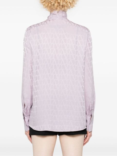 Valentino Garavani Toile-Iconographe-jacquard shirt - Purple