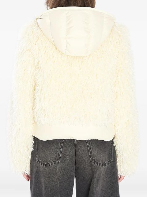 Moncler Vigiers faux-fur puffer jacket - White - zdjęcie produktu nr 2