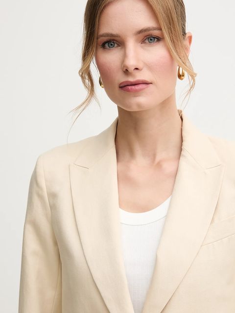 Weekend Max Mara marynarka z domieszką lnu