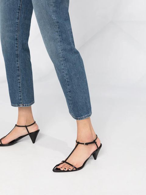 TOTEME Original twisted seam cropped jeans - Blue