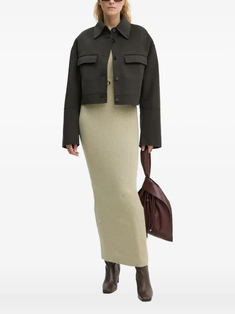 Nanushka buttoned flap-pocket jacket - Grey - zdjęcie produktu nr 1