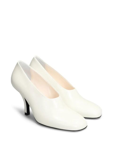 TOTEME Contour polished leather pumps - Neutrals