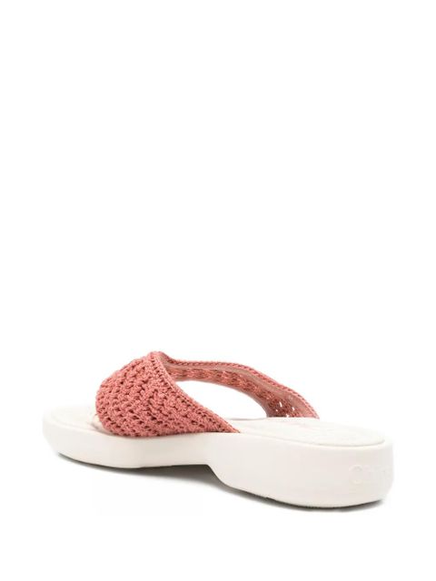 Chloé Pollette flip flops - Pink