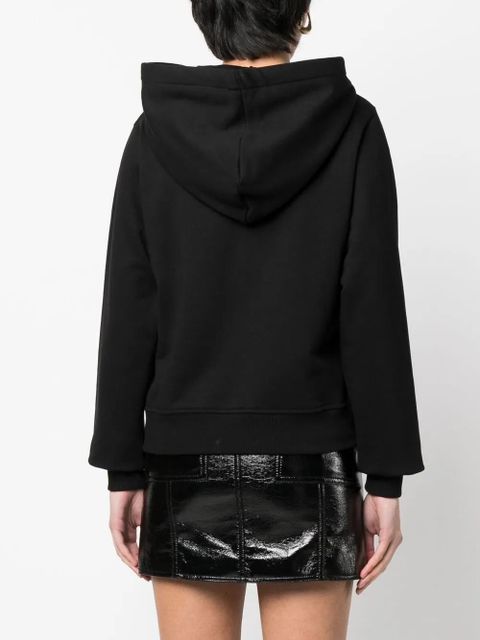 Diesel logo-patch drawstring hoodie - Black - zdjęcie produktu nr 2
