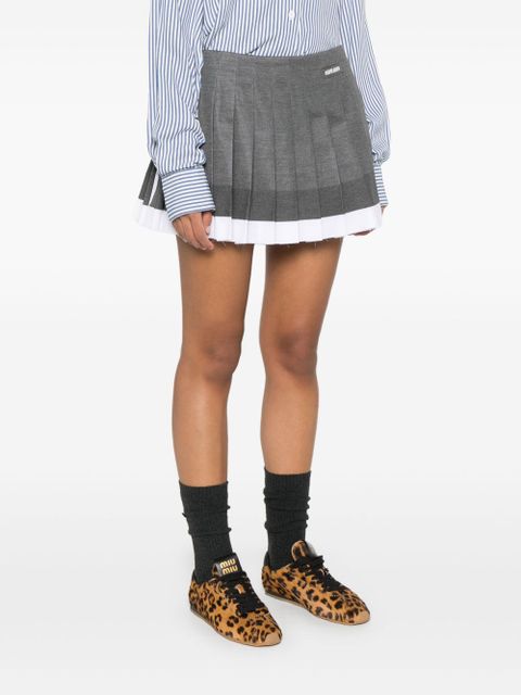 Miu Miu knitted mini skirt - Grey