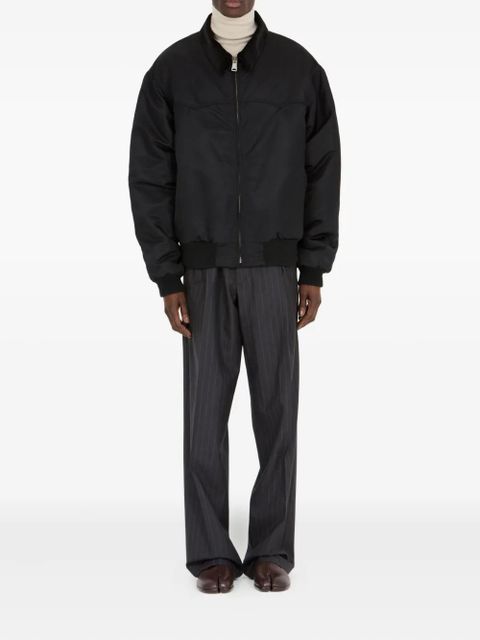 Maison Margiela corduroy-collar bomber jacket - Black
