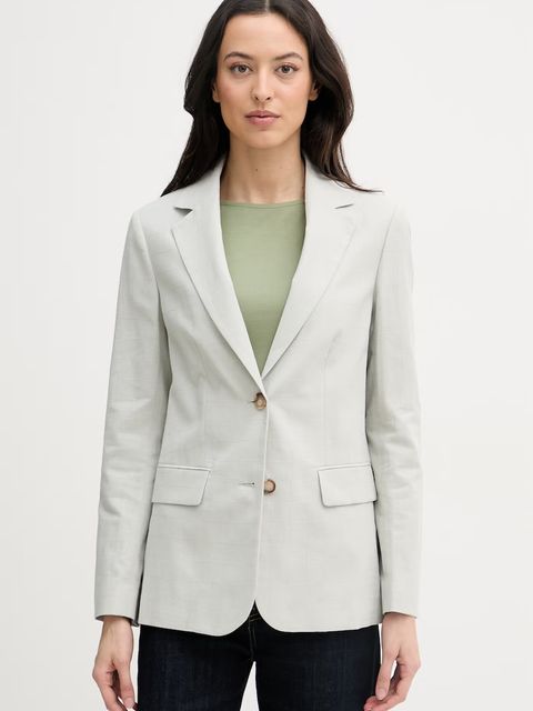 United Colors of Benetton marynarka jednorzędowa damska z lnem - zdjęcie produktu nr 1