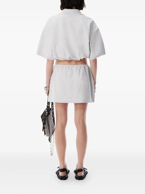 Alexander Wang button-placket miniskirt - Grey