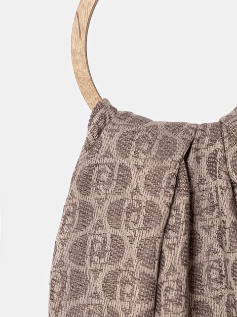 Twinset szalik damski kolor brązowy wzorzysty 252TO5060 - zdjęcie produktu nr 2