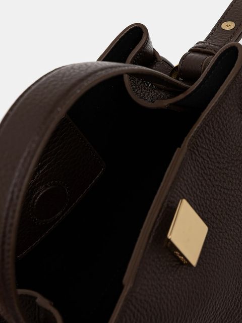 Yuzefi torebka zamszowa GYOZA kolor brązowy YUZCO-HB-MGZ-L038