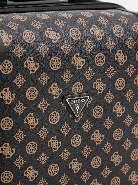 Guess walizka kolor brązowy TWHP74 52983