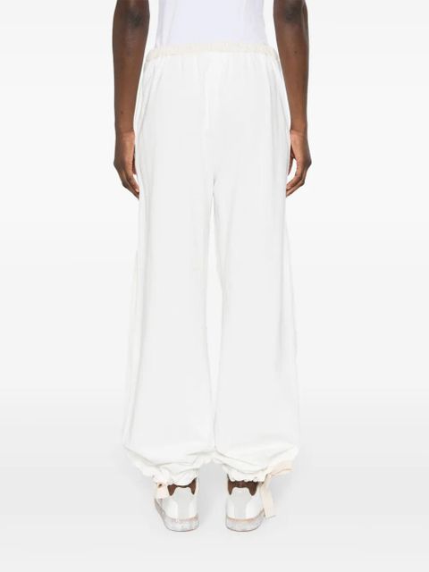 Jil Sander belted cotton trousers - White