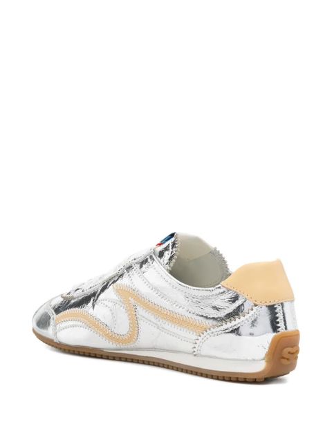 SANDRO lace-up sneakers - Silver