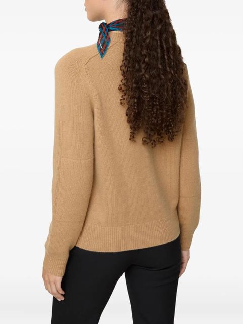 Burberry elbow-patch equestrian-knight cardigan - Neutrals - zdjęcie produktu nr 2