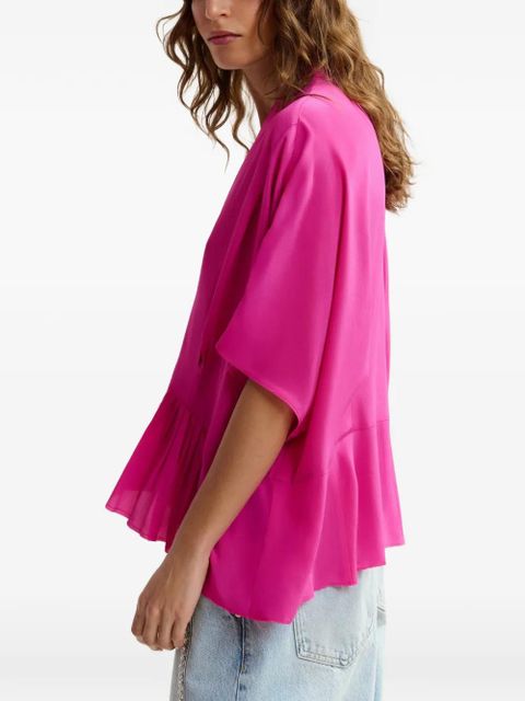 Essentiel Antwerp ruffled-hem blouse - Pink