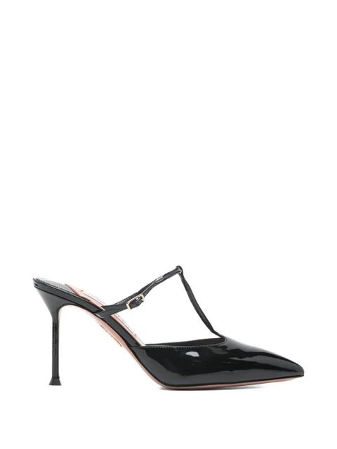 Aquazzura T-strap heeled mules - Black - zdjęcie produktu nr 1