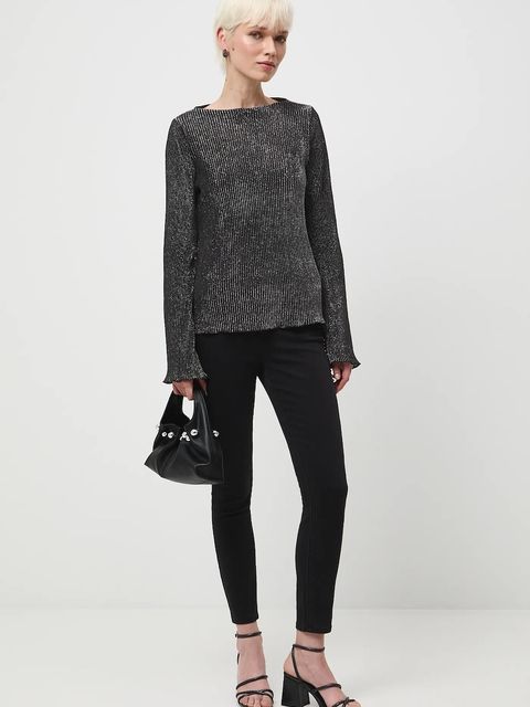 Medicine longsleeve damski kolor srebrny - zdjęcie produktu nr 2