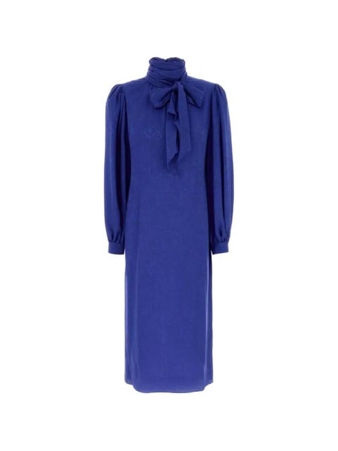 Gucci floral-jacquard midi dress - Blue - zdjęcie produktu nr 1