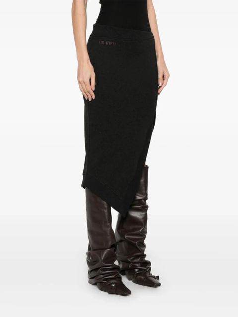 The Attico asymmetric midi skirt - Black - zdjęcie produktu nr 2