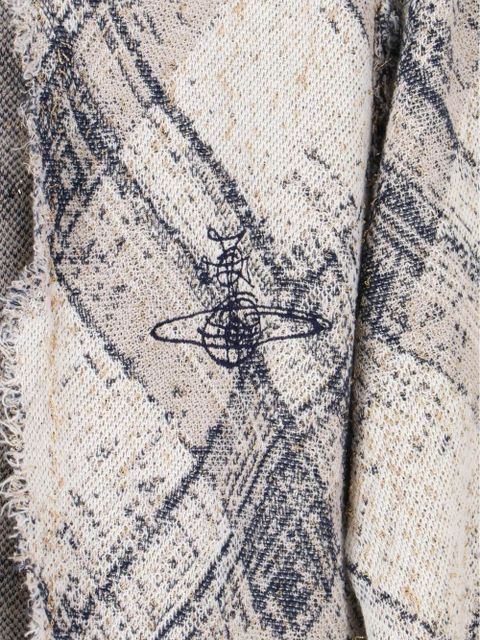 Vivienne Westwood Broken tartan cardigan - Neutrals