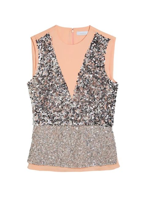 Rabanne sequin V-neck vest - Neutrals - zdjęcie produktu nr 1
